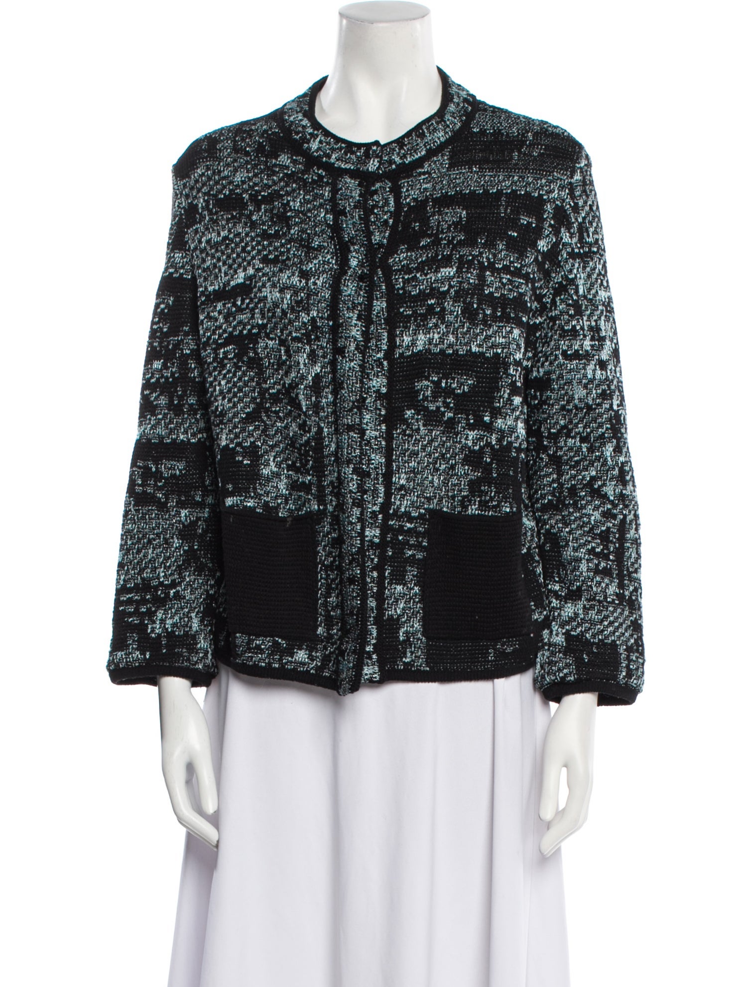 M Missoni Printed Crew Neck Sweater