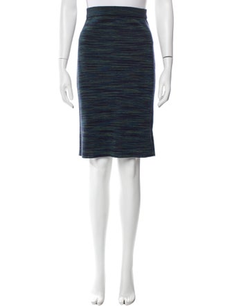 M Missoni Striped Knee-Length Skirt