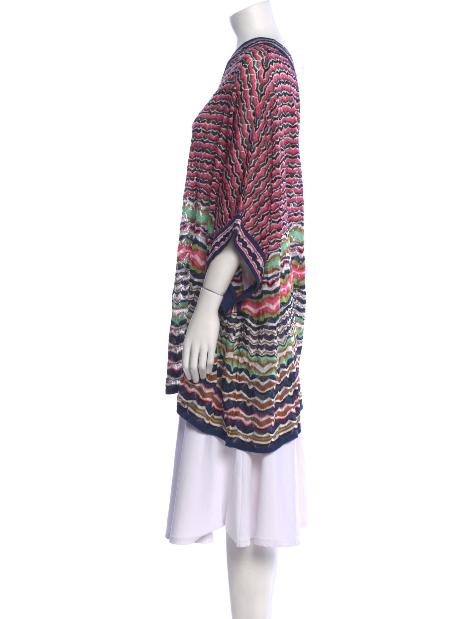 M Missoni Striped One-Shoulder Tunic
