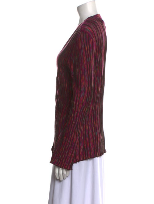 M Missoni Striped V-Neck Sweater