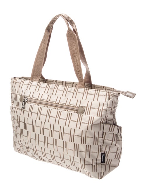 M Missoni Nylon Top Handle Bag