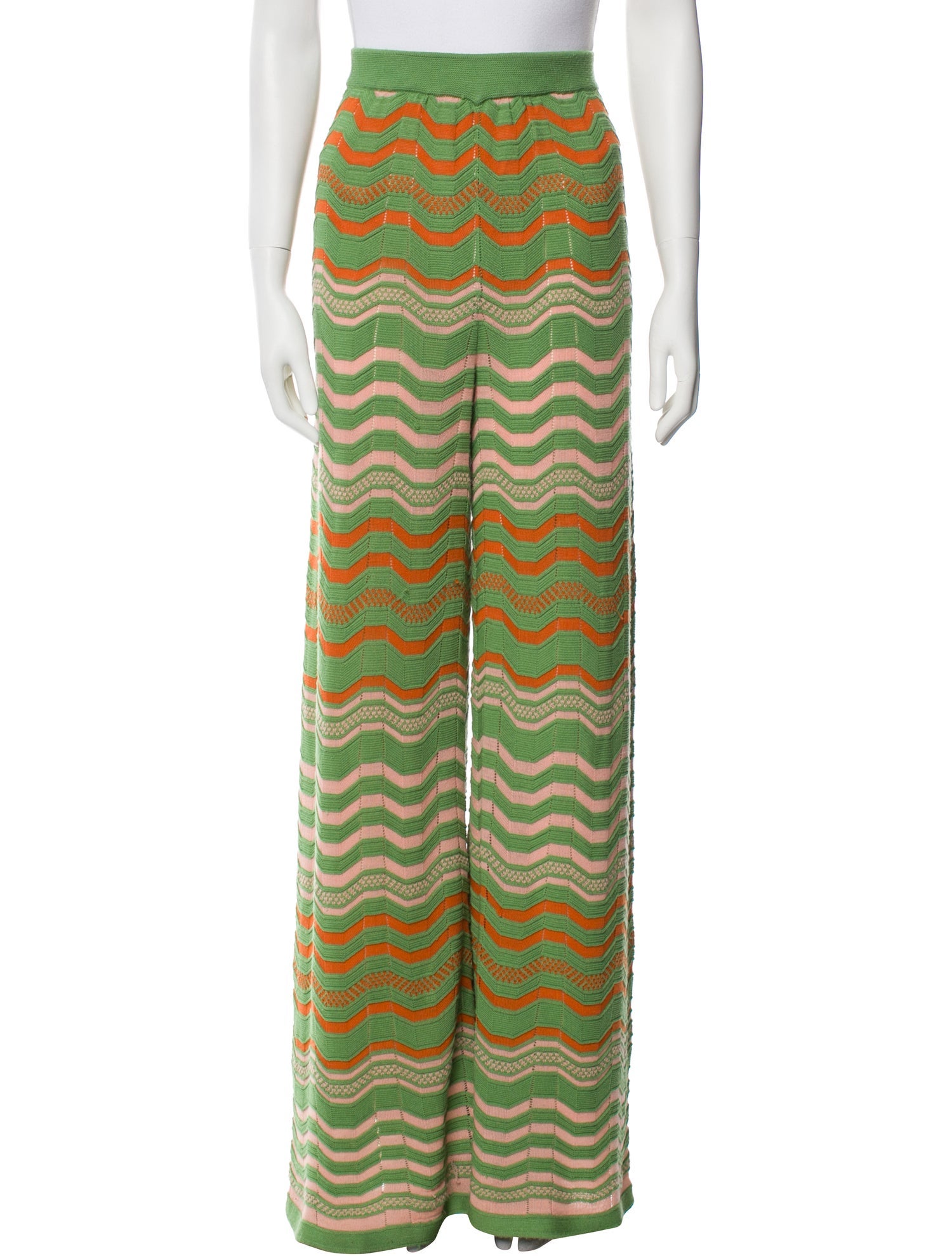 M Missoni Wool Wide Leg Pants