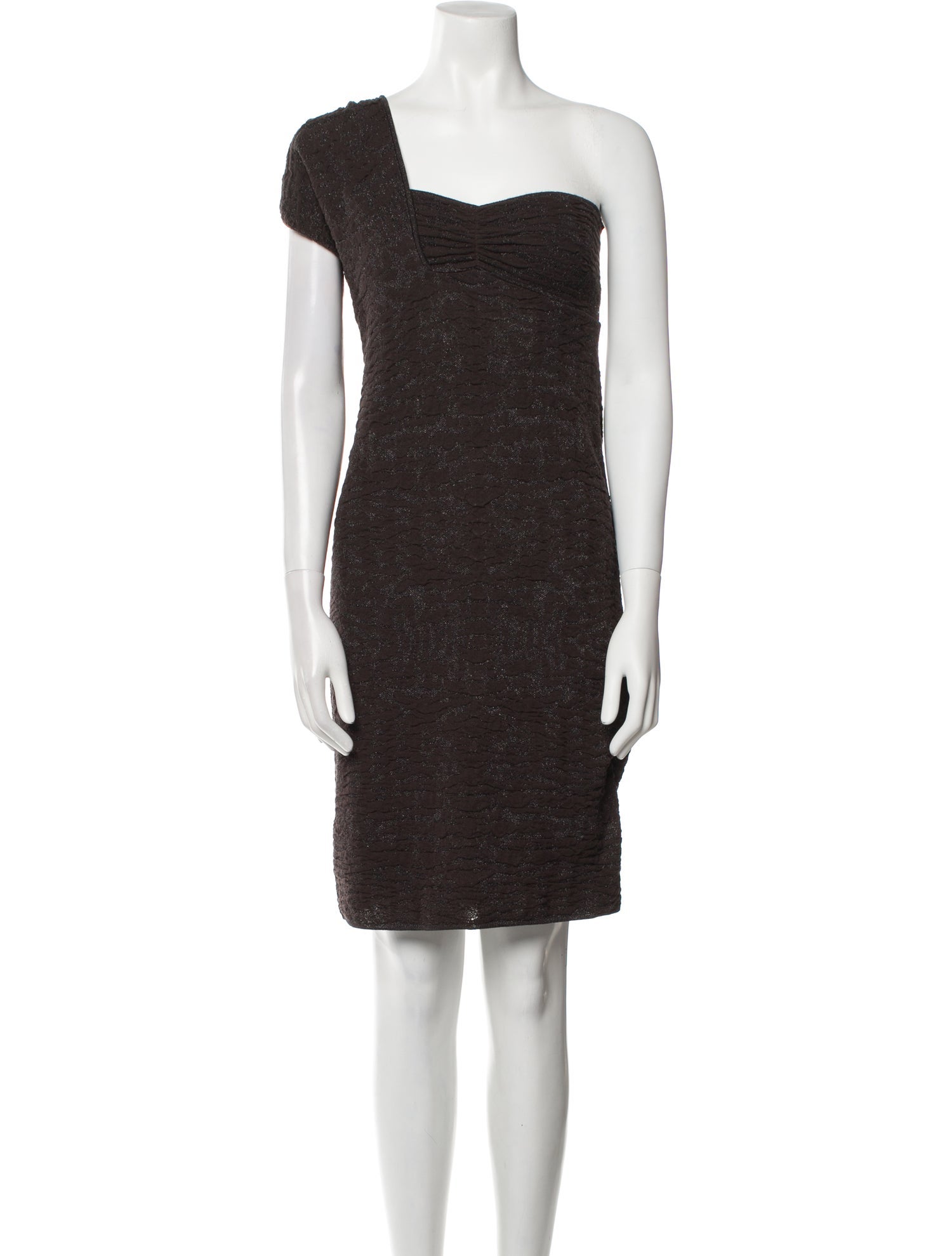 M Missoni One-Shoulder Knee-Length Dress w/ Tags