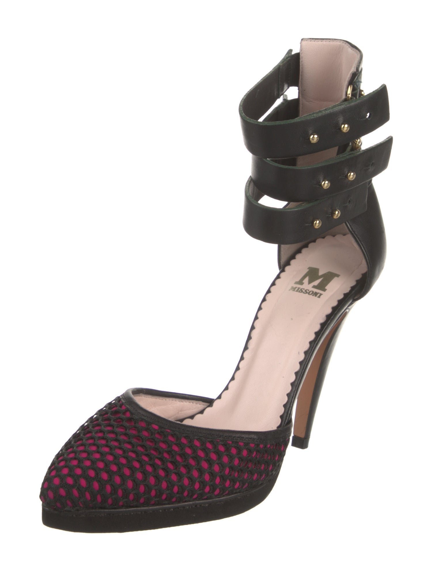 M Missoni Leather D'Orsay Pumps