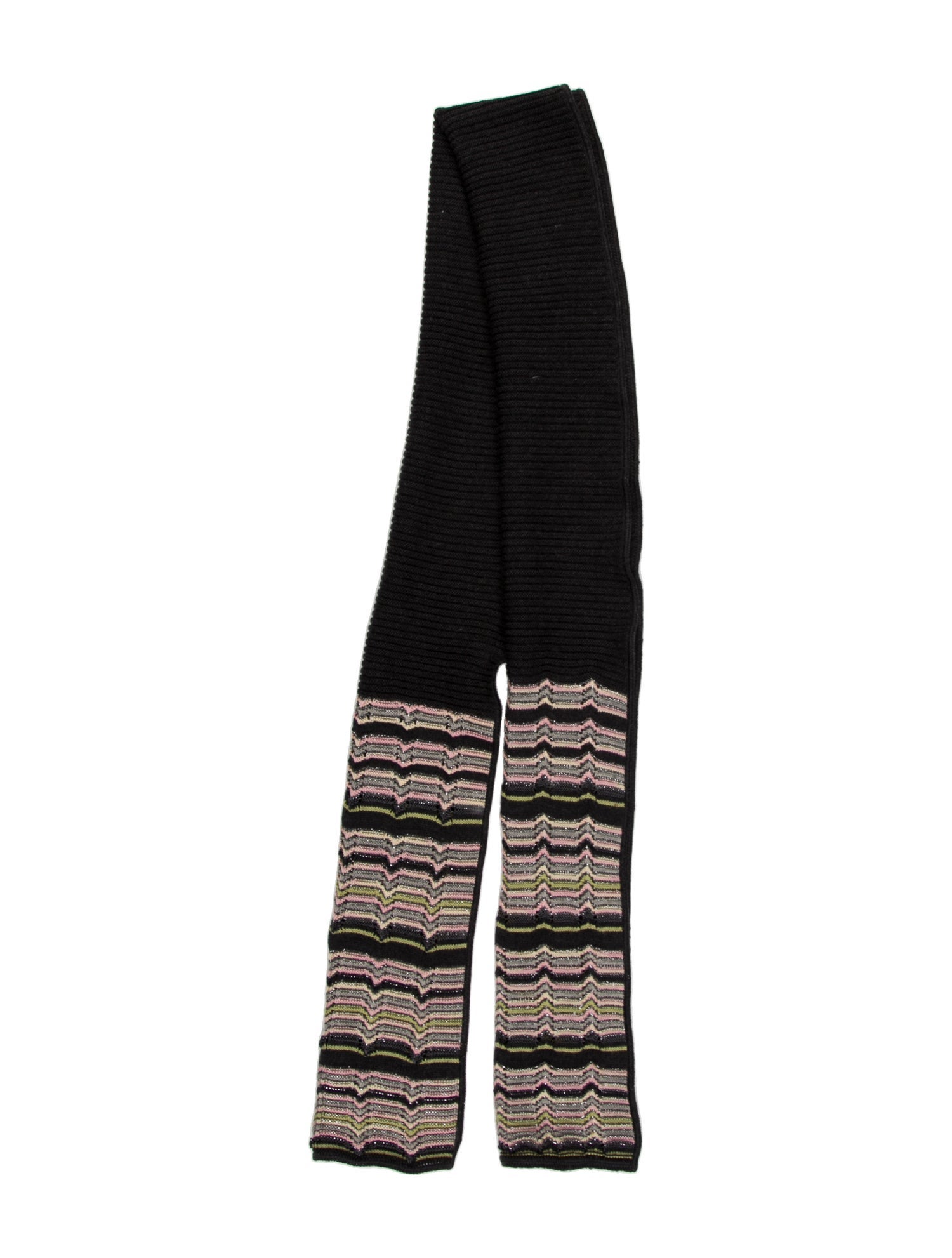 M Missoni Wool Striped Scarf
