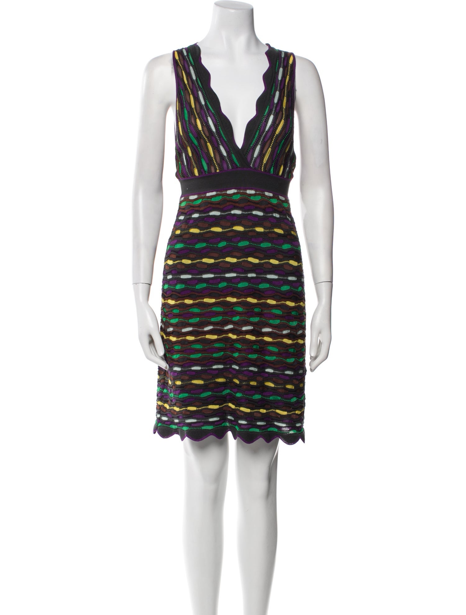 M Missoni Striped Mini Dress