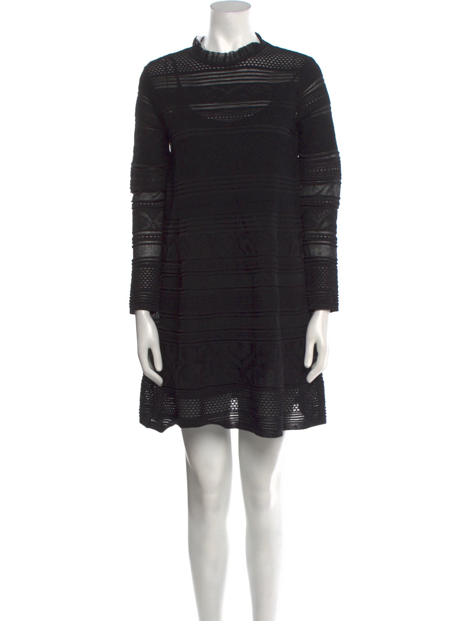 M Missoni Mock Neck Mini Dress