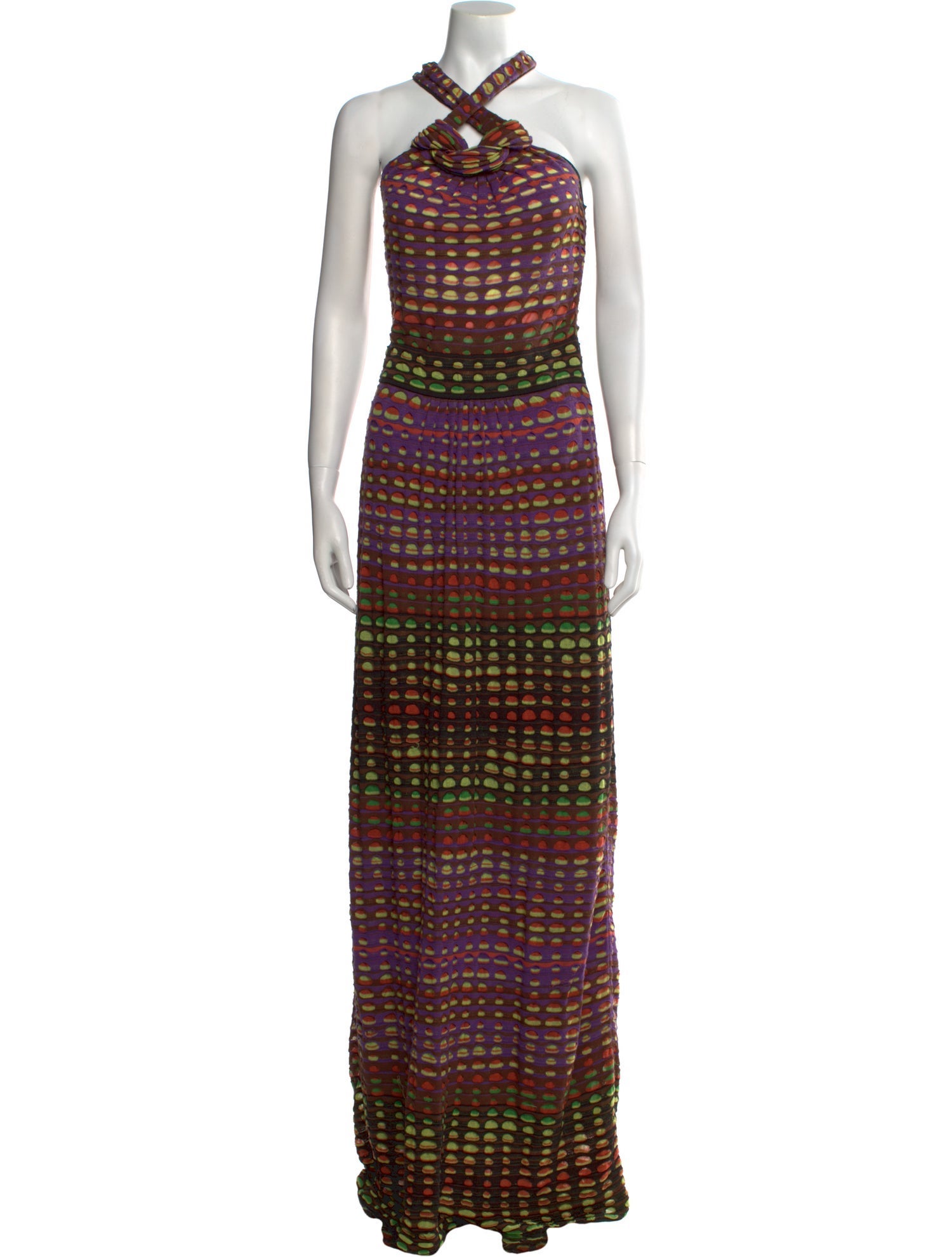 M Missoni Striped Long Dress