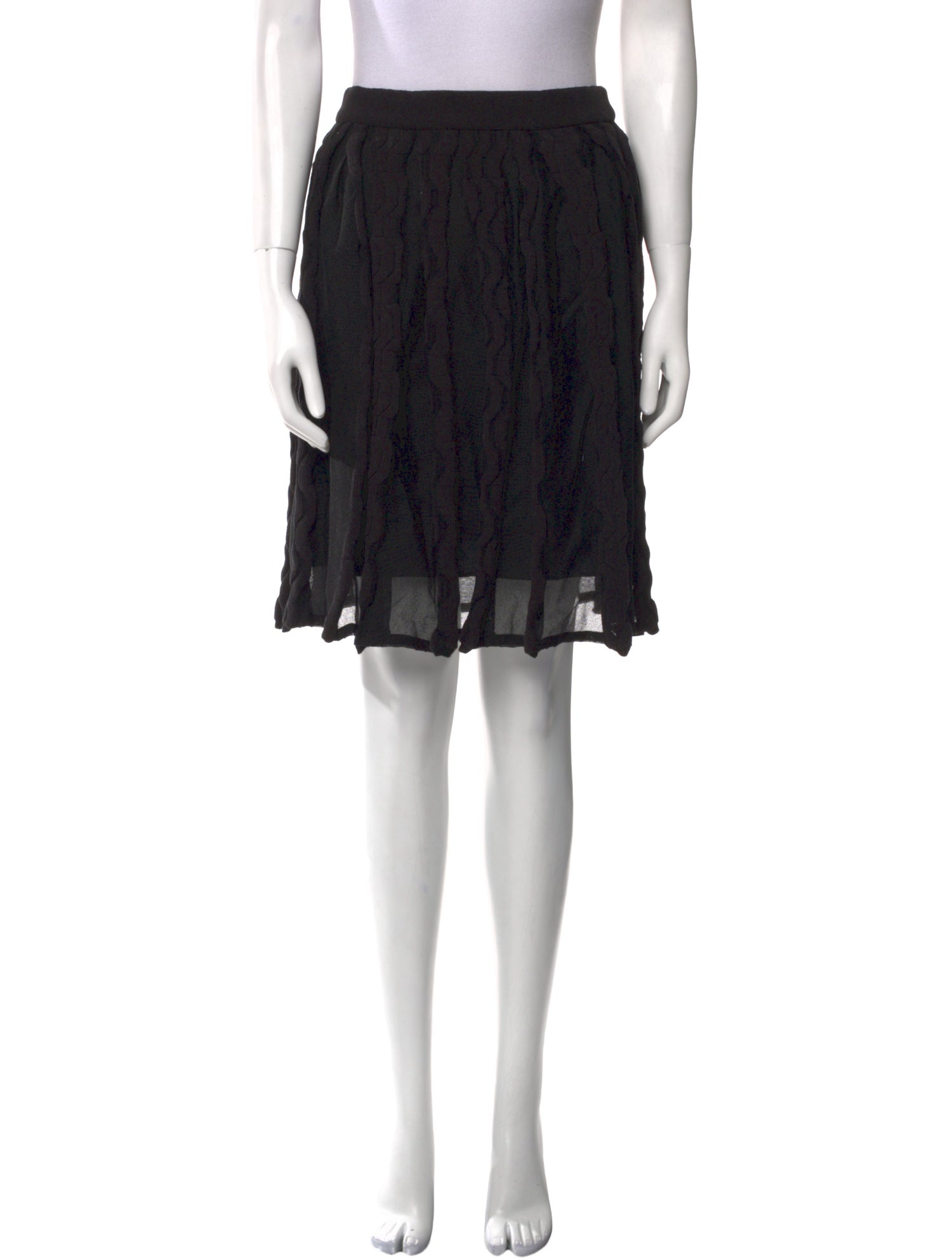 M Missoni Mesh Accents Knee-Length Skirt