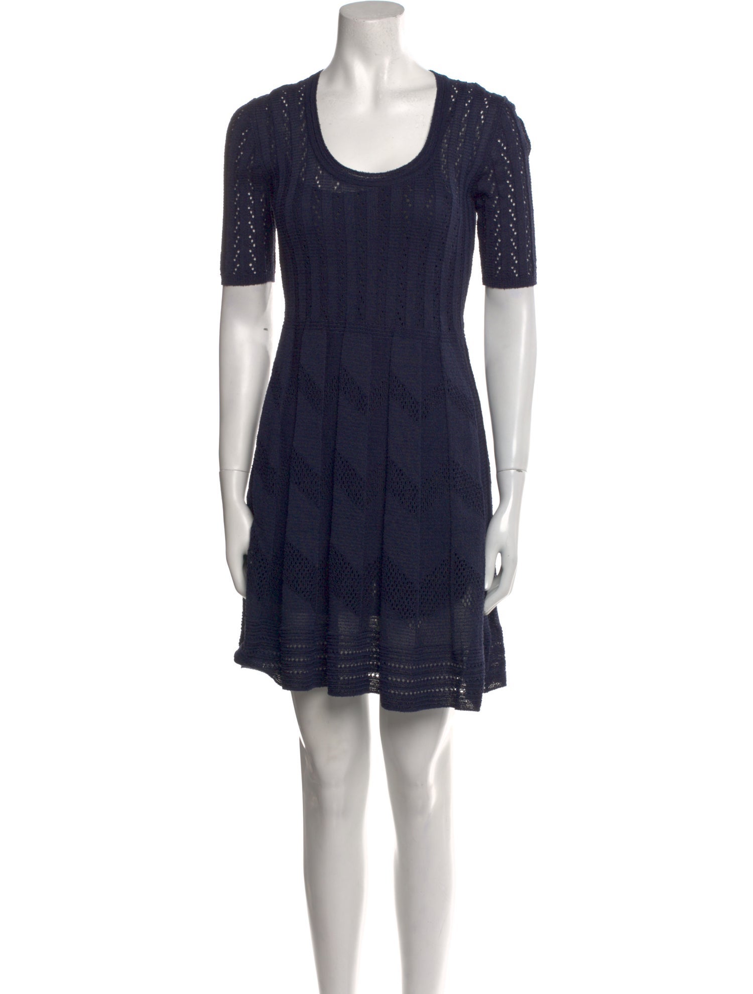 M Missoni Scoop Neck Mini Dress