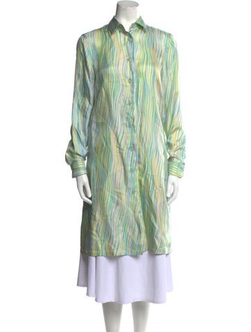 M Missoni Tops Silk Printed Tunic