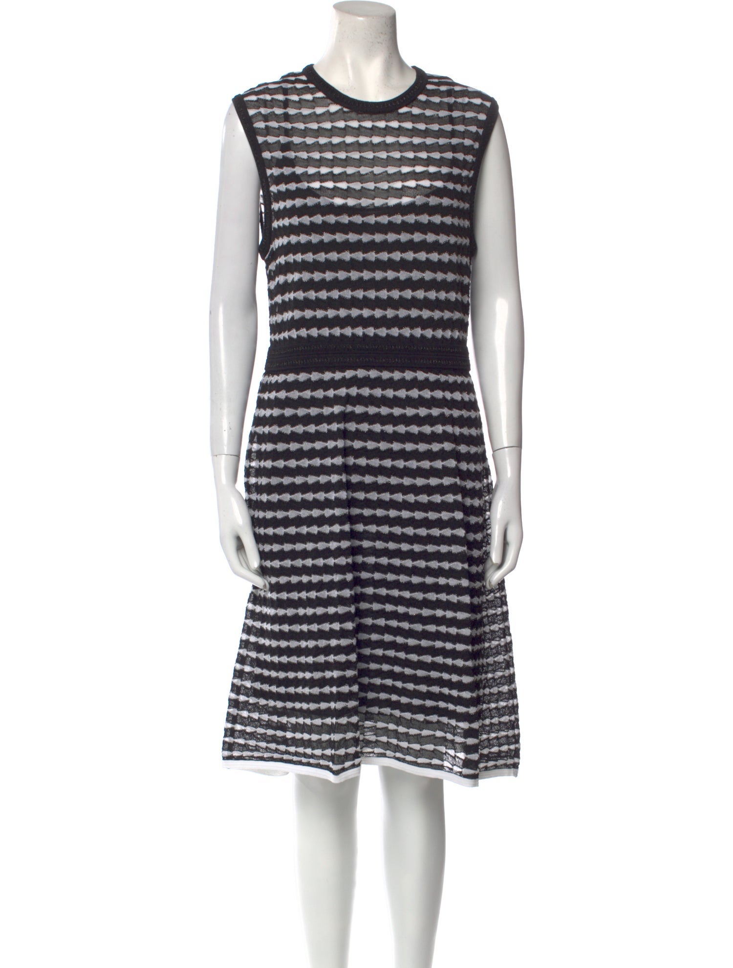 M Missoni Striped Knee-Length Dress