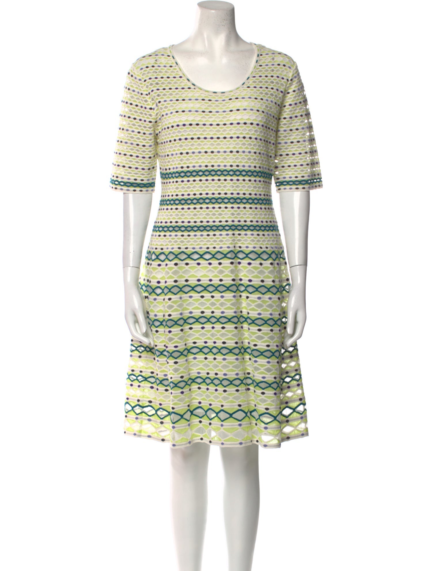 M Missoni Striped Mini Dress