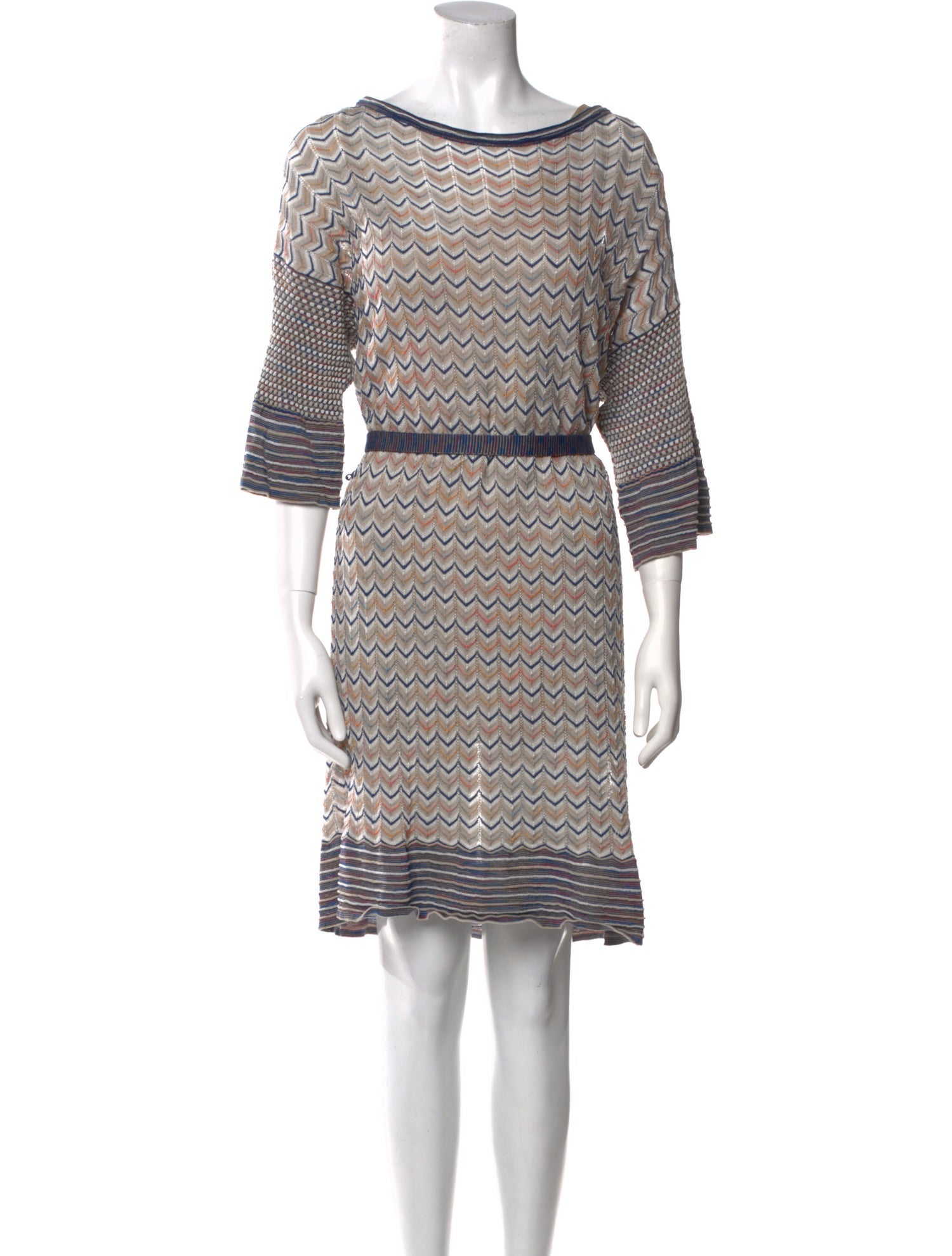 M Missoni Striped Knee-Length Dress