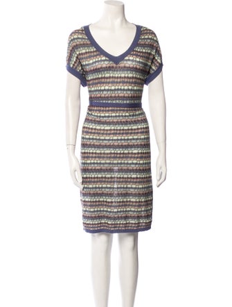 M Missoni Striped Mini Dress