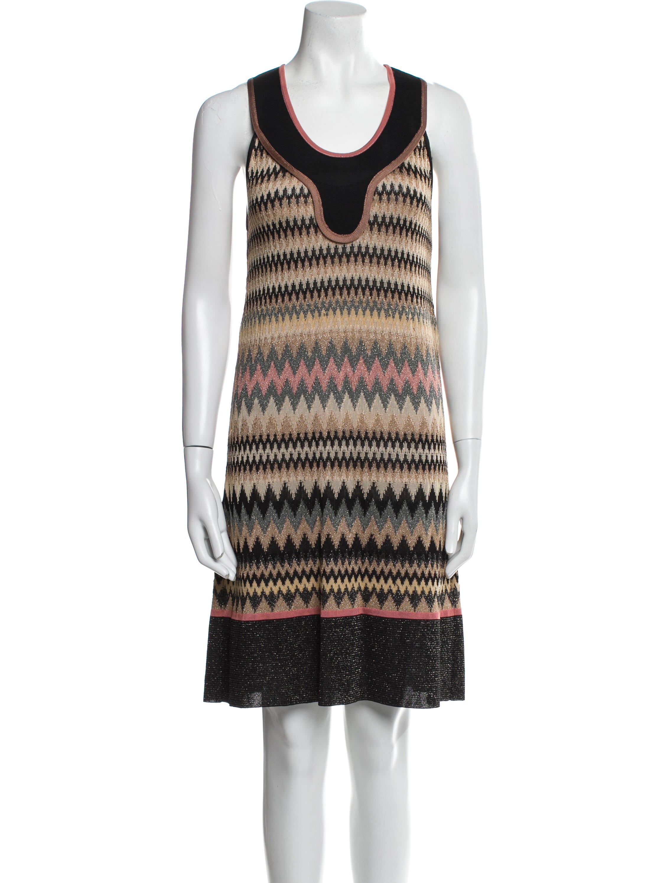 M Missoni Striped Mini Dress