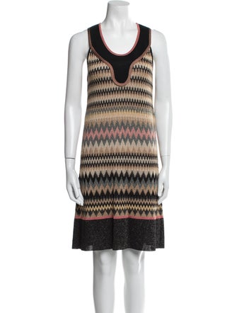 M Missoni Striped Mini Dress