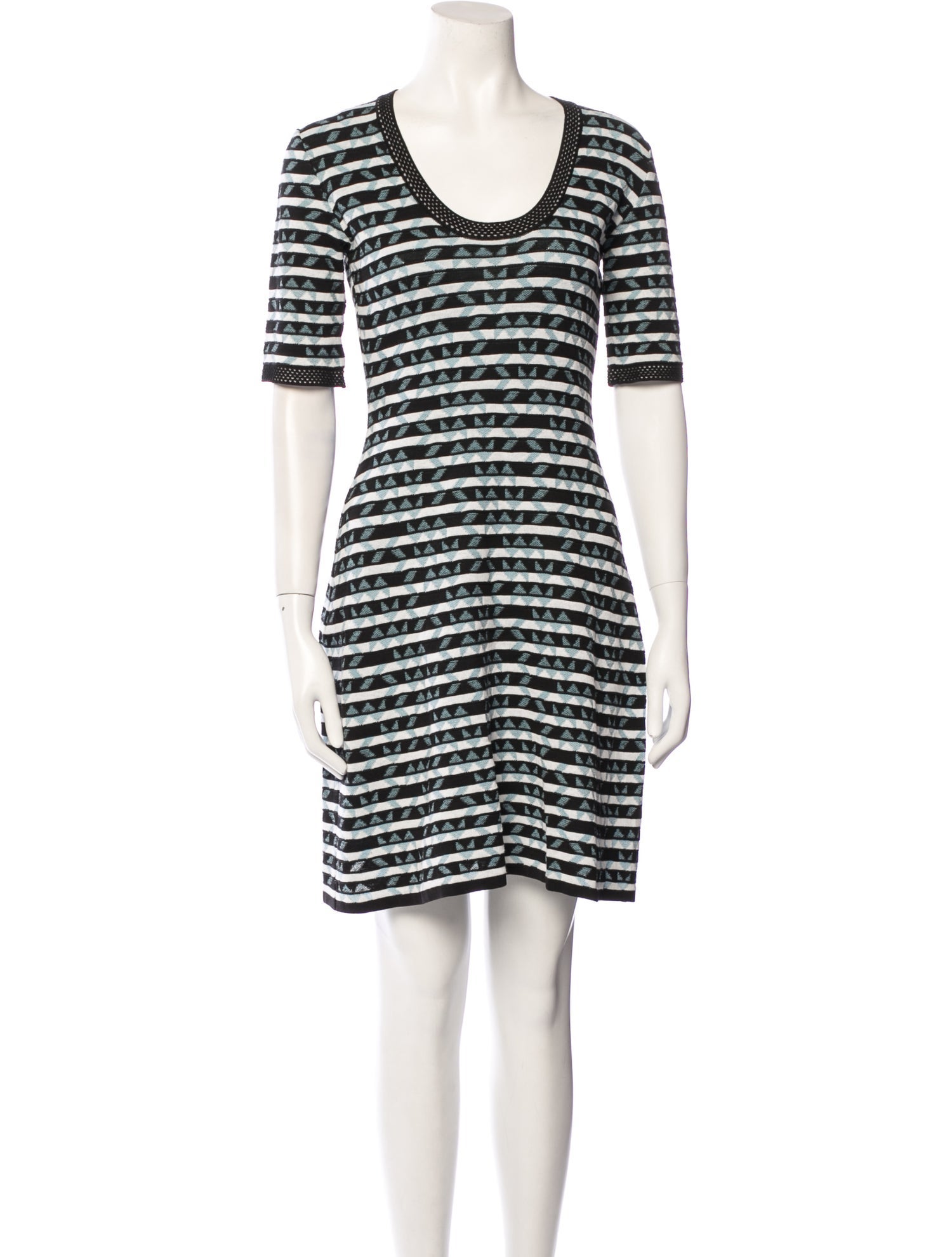 M Missoni Striped Mini Dress