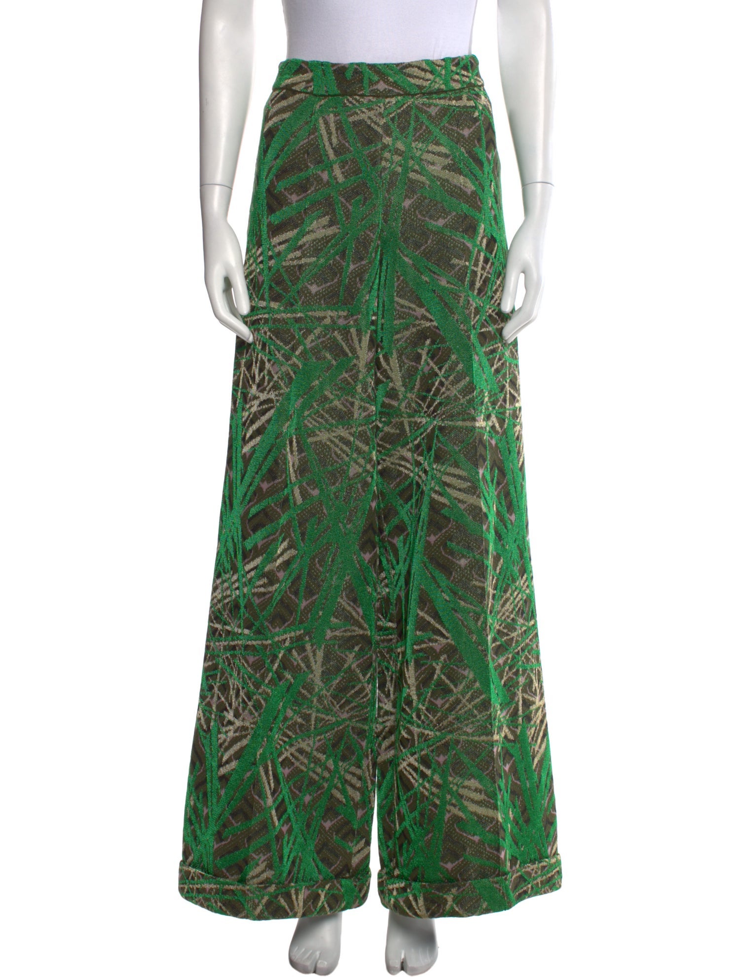 M Missoni Printed Wide Leg Pants