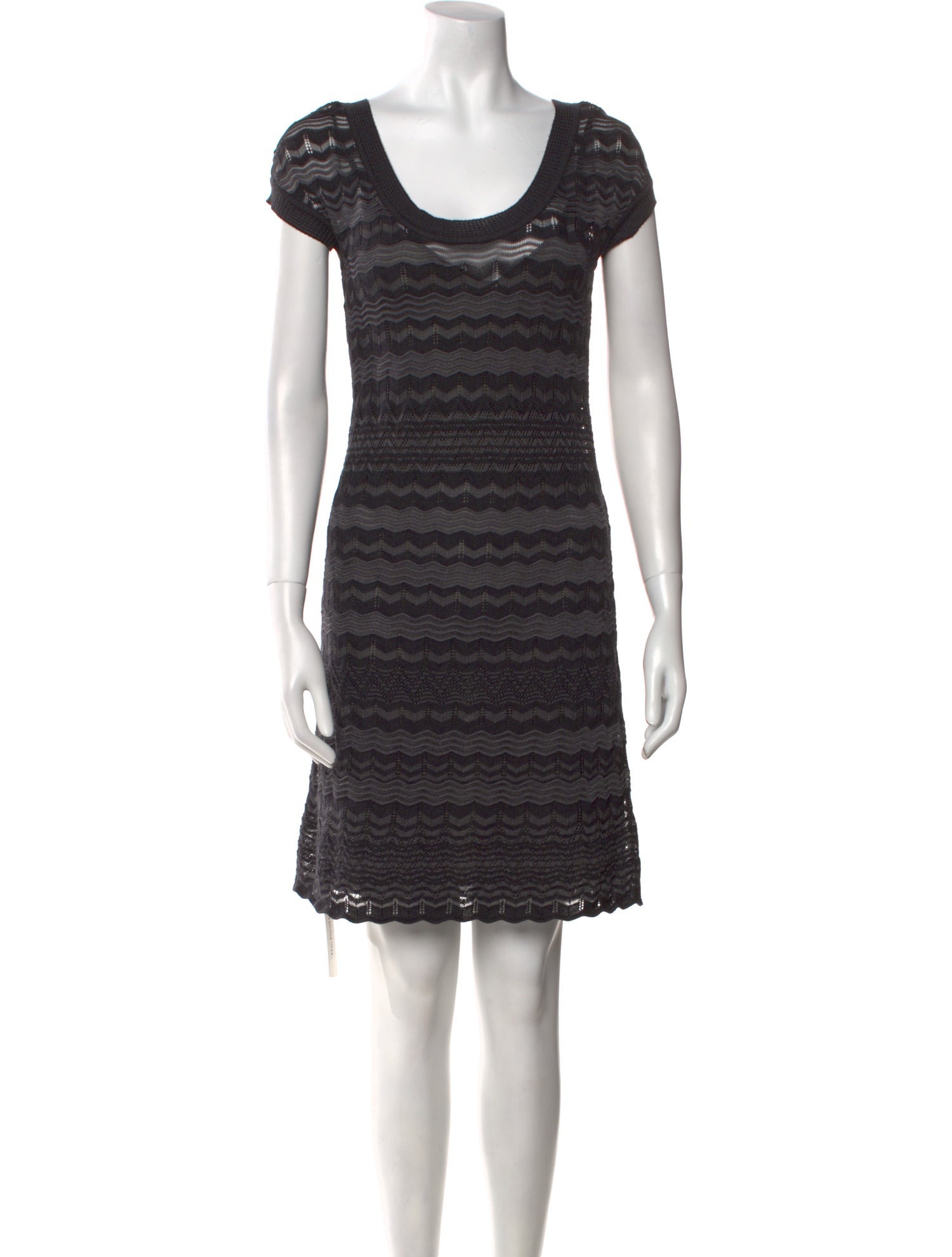 M Missoni Scoop Neck Mini Dress