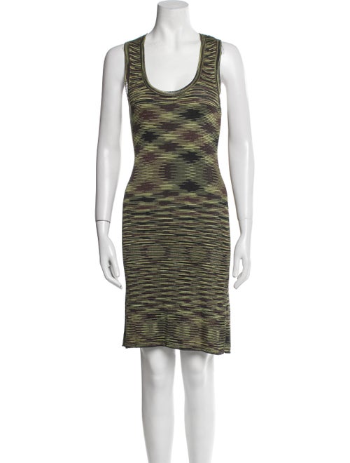 M Missoni Striped Knee-Length Dress