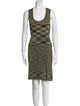M Missoni Striped Knee-Length Dress