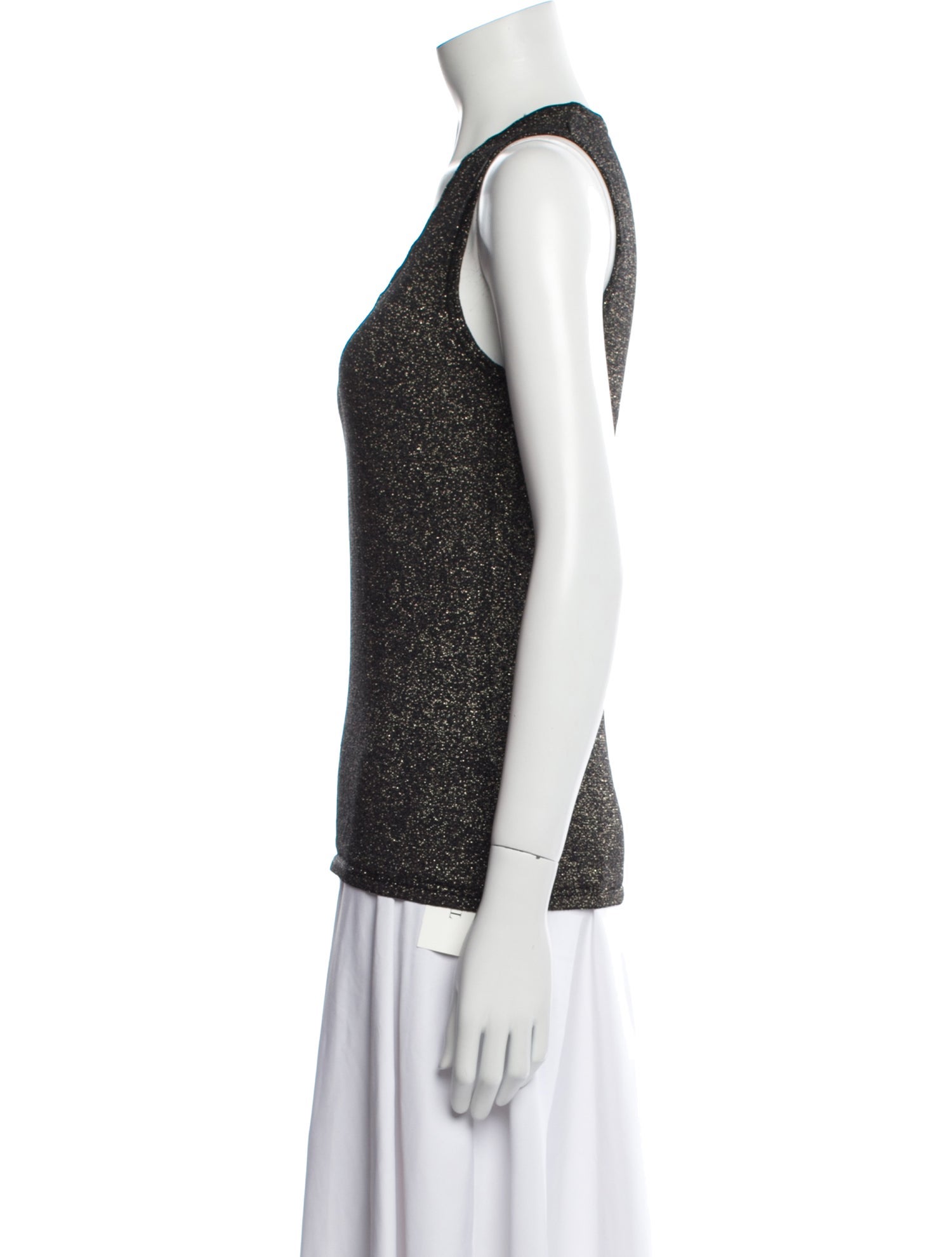 M Missoni Scoop Neck Sleeveless Top