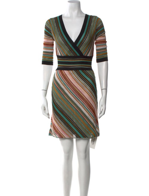M Missoni Striped Mini Dress