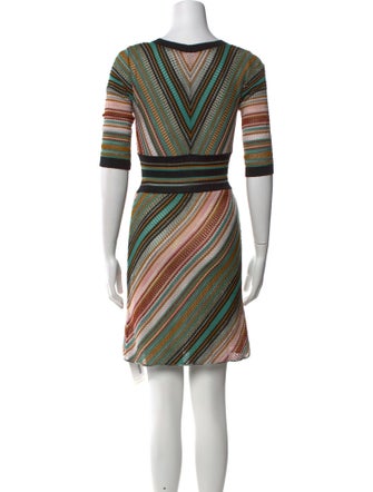 M Missoni Striped Mini Dress