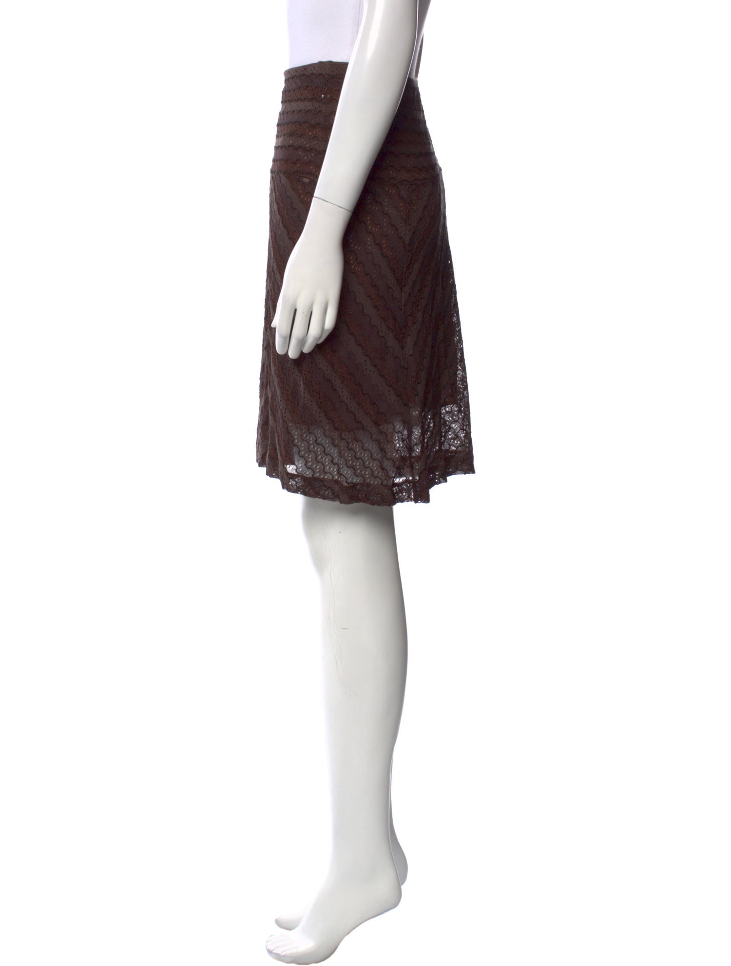 M Missoni Lace Pattern Knee-Length Skirt