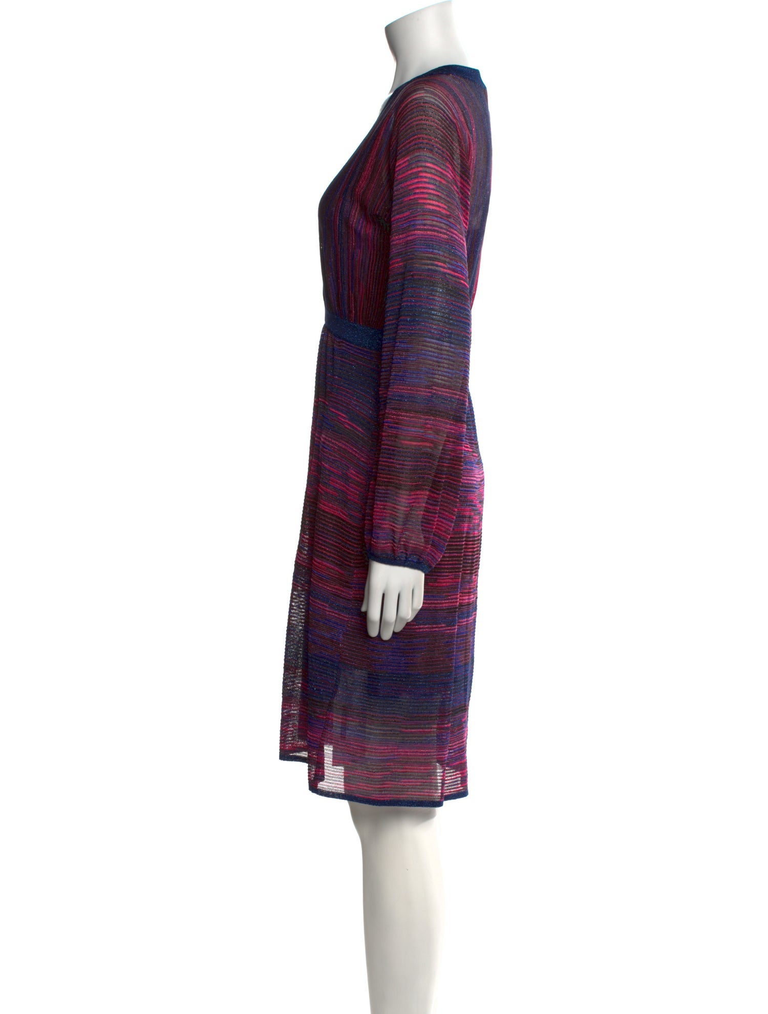 M Missoni Striped Knee-Length Dress