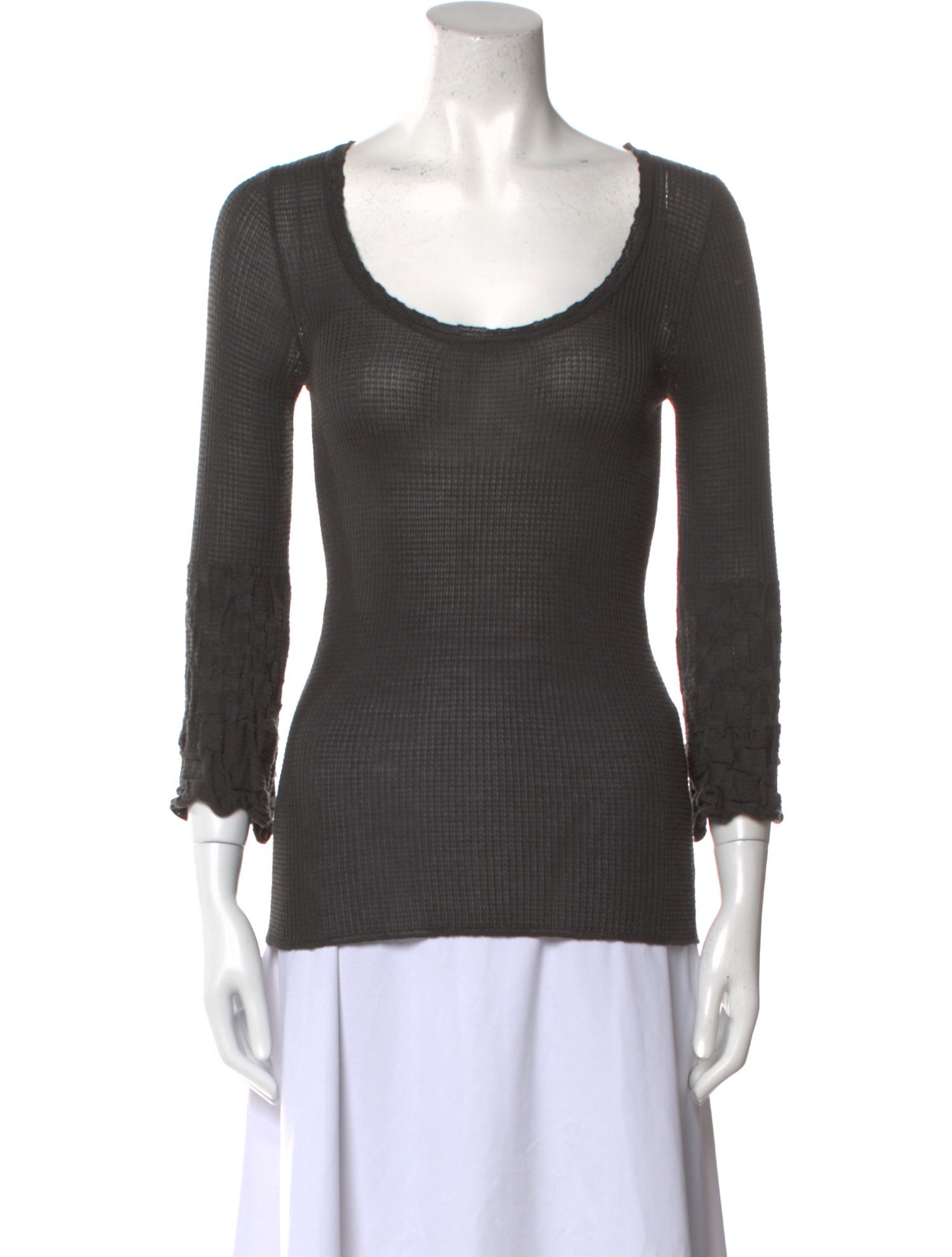 M Missoni Merino Wool Scoop Neck Sweater