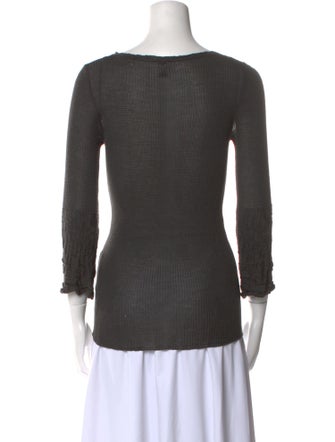 M Missoni Merino Wool Scoop Neck Sweater