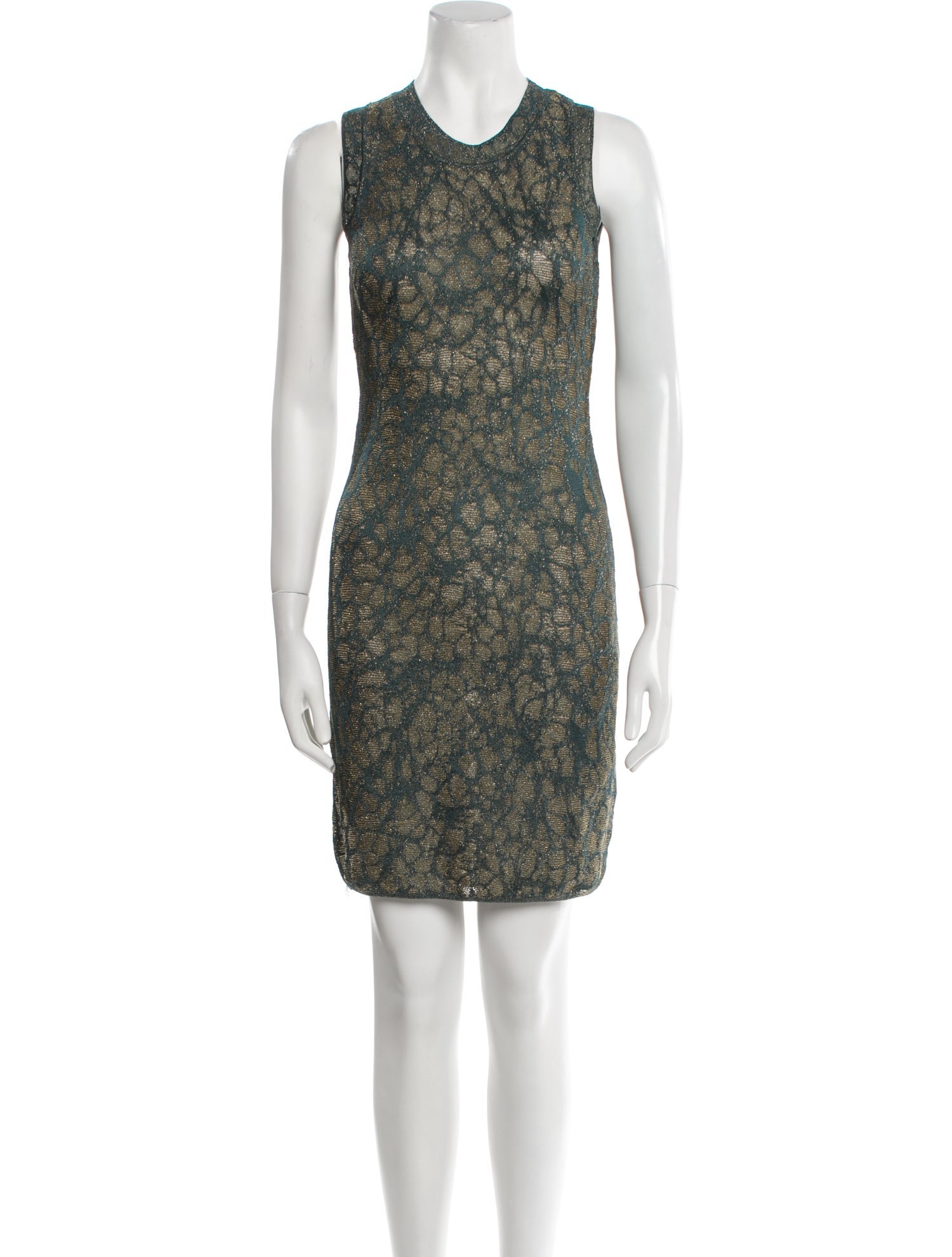 M Missoni Lace Pattern Mini Dress