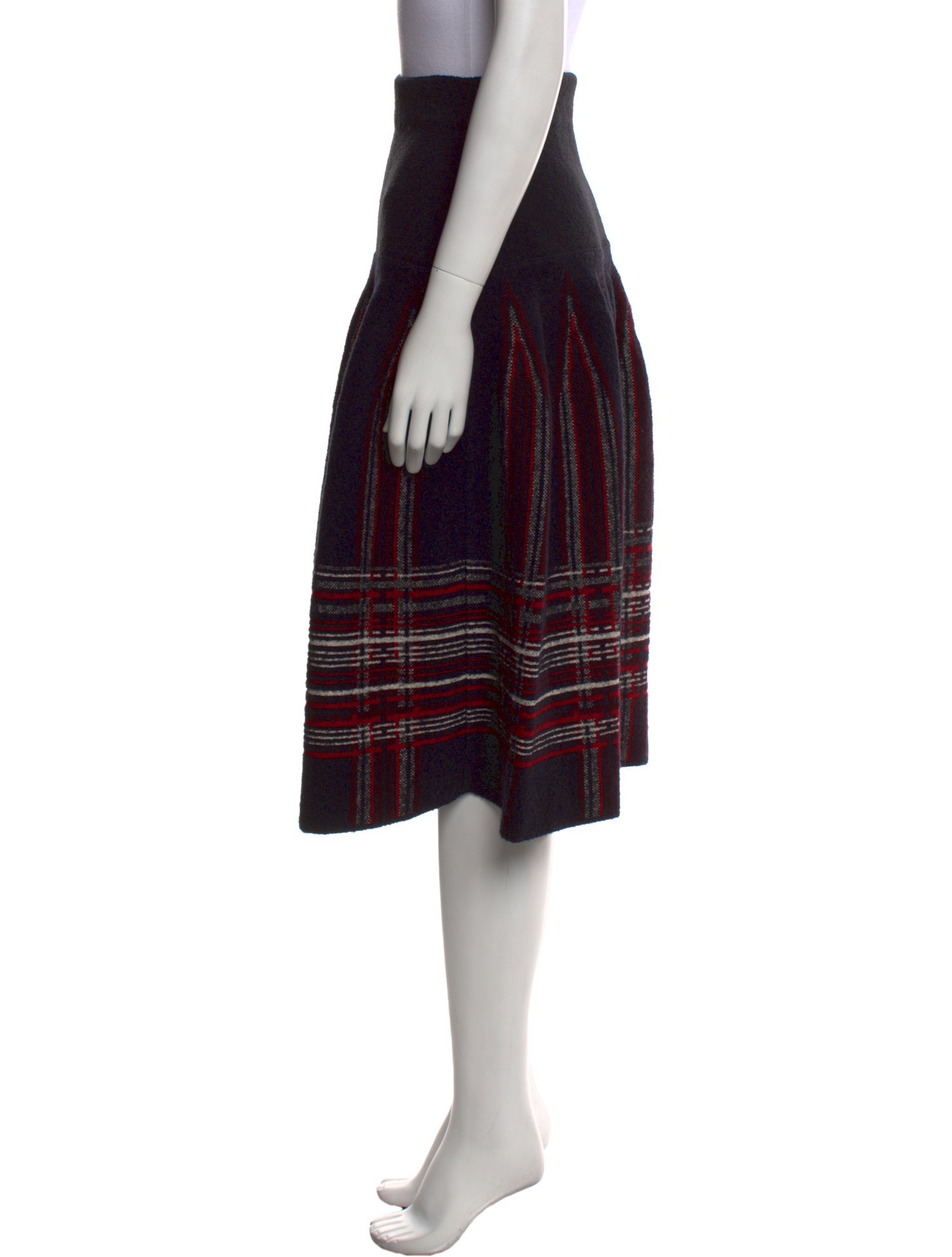 M Missoni Wool Knee-Length Skirt