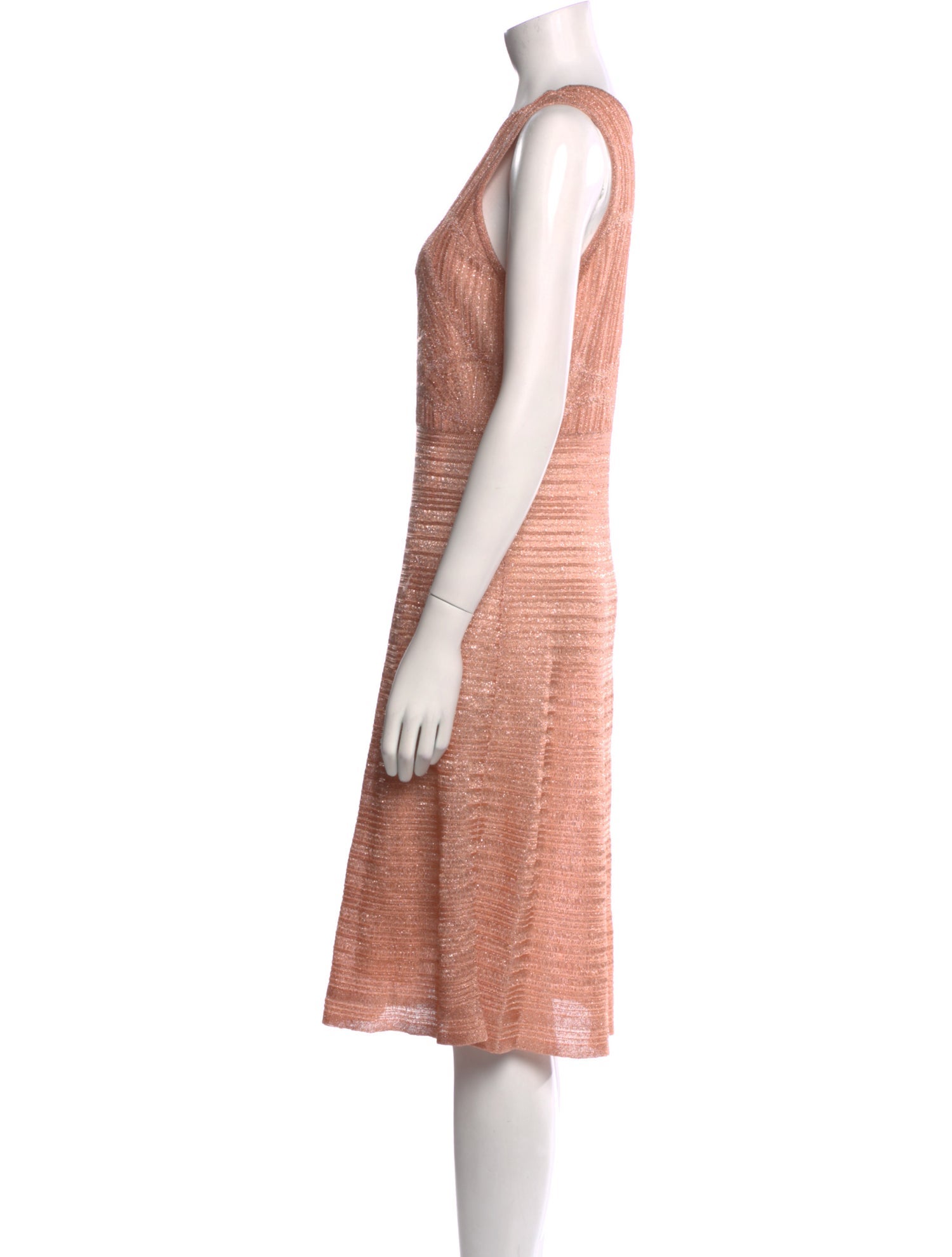 M Missoni Crew Neck Knee-Length Dress