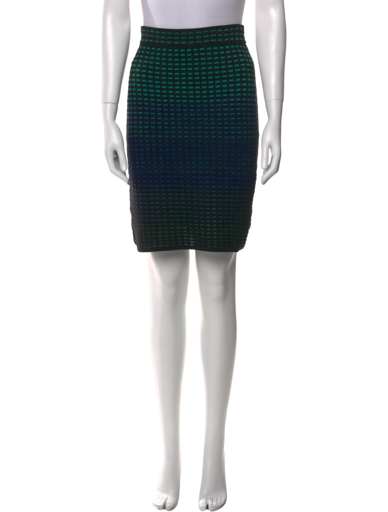 M Missoni Striped Knee-Length Skirt