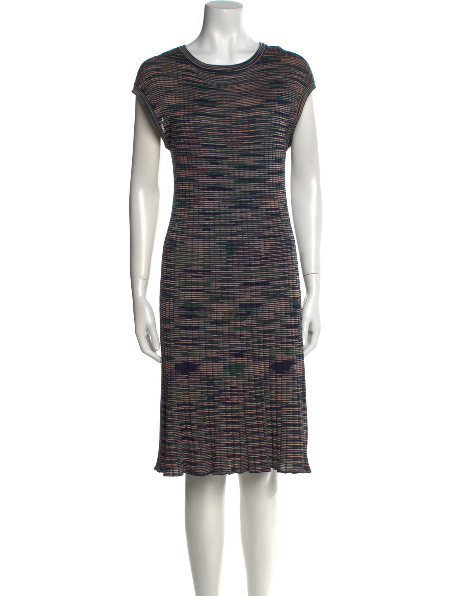 M Missoni Virgin Wool Knee-Length Dress