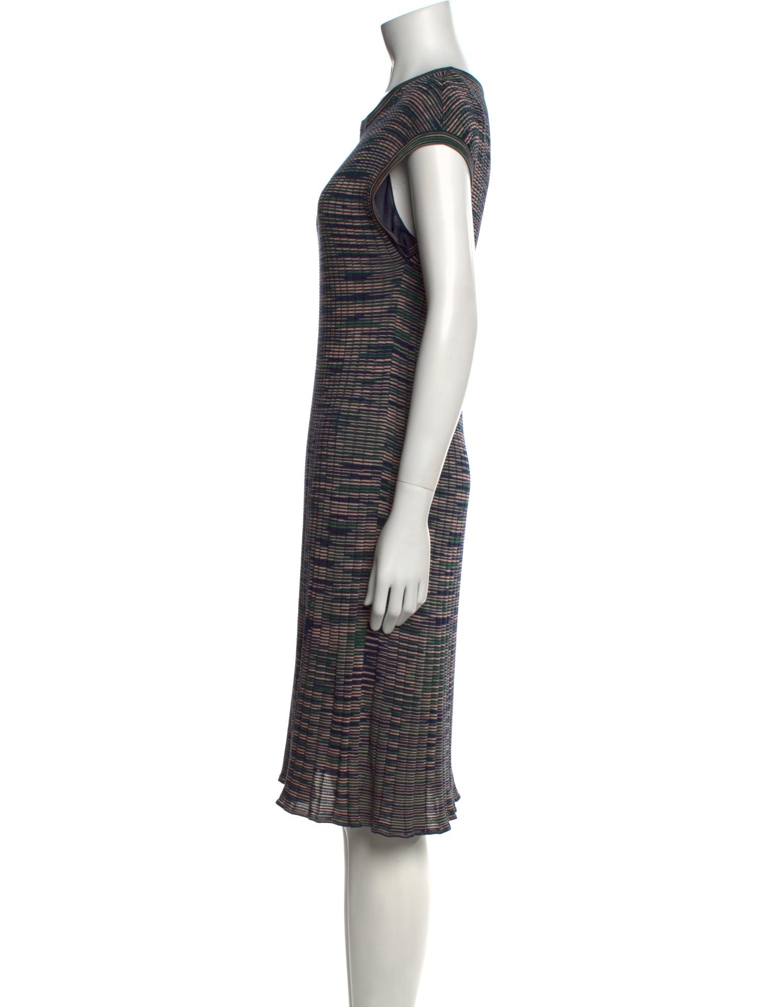 M Missoni Virgin Wool Knee-Length Dress