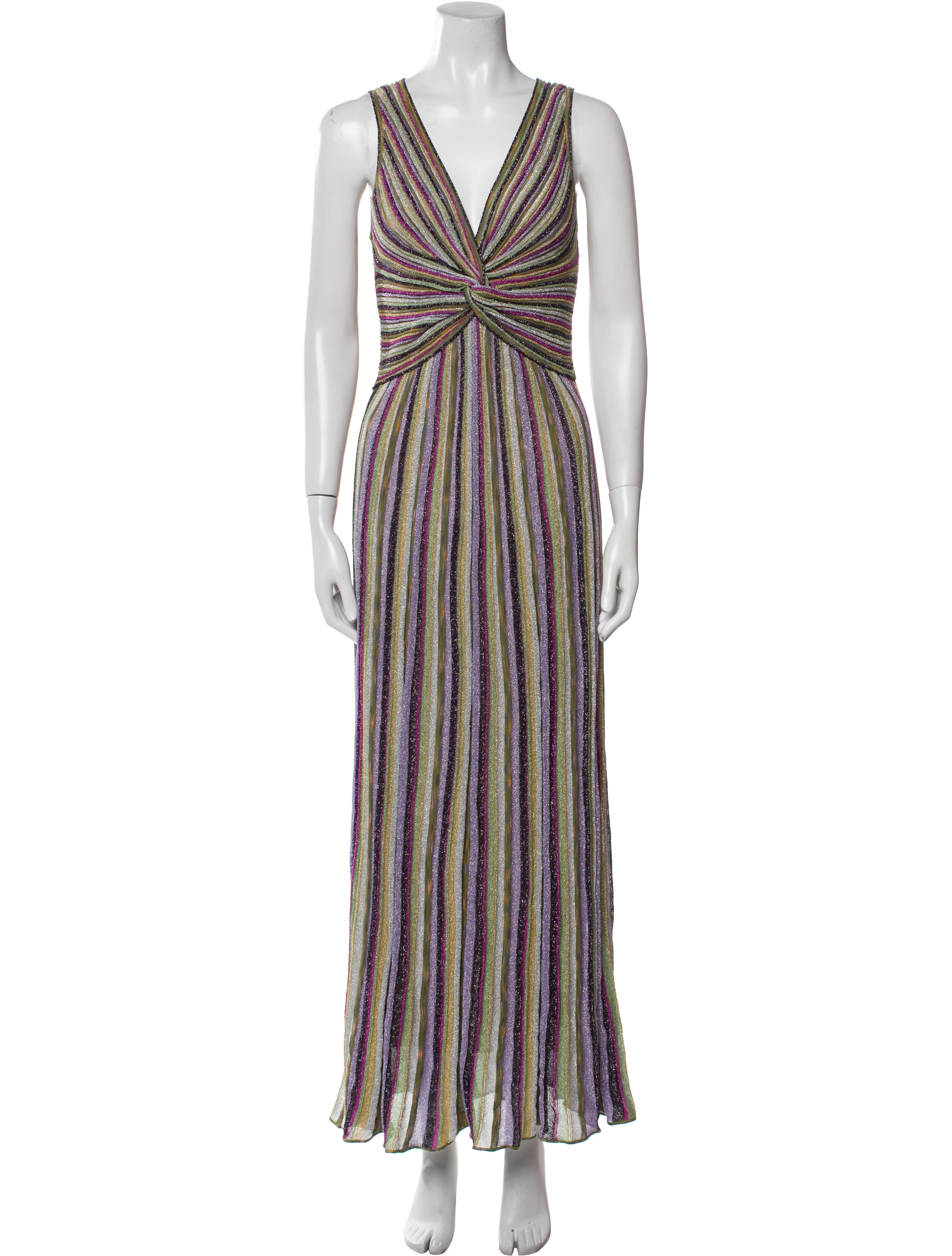 M Missoni Striped Long Dress