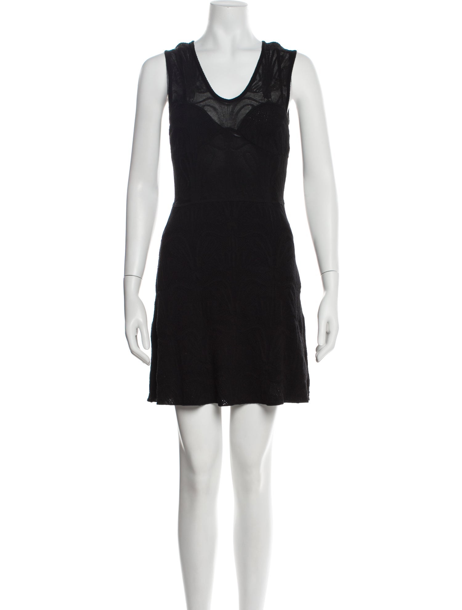 M Missoni Scoop Neck Mini Dress