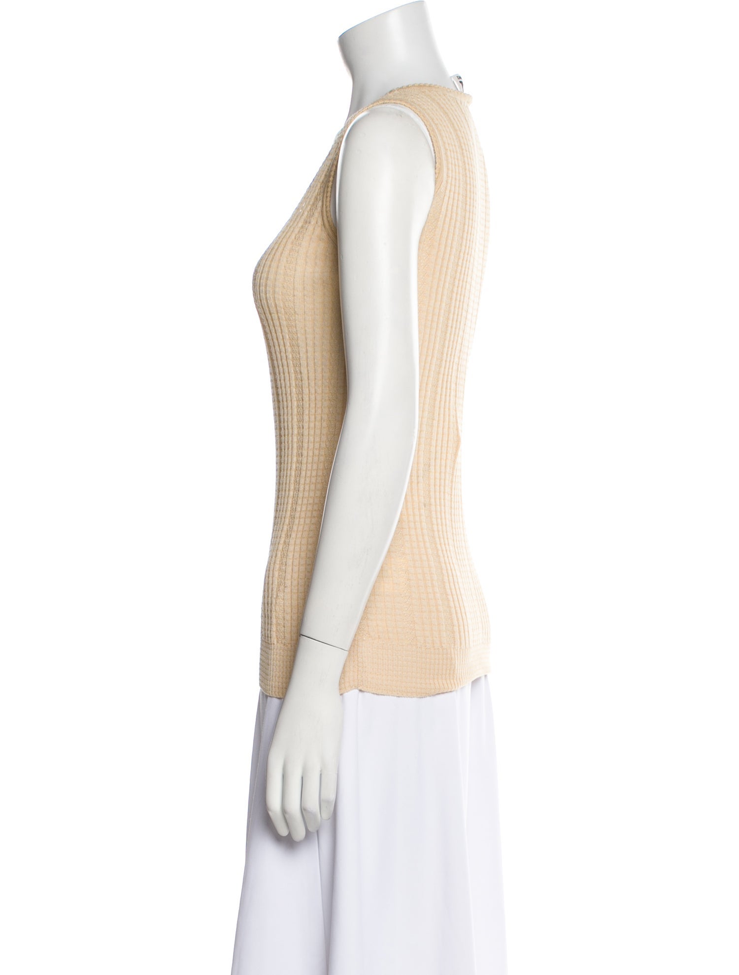M Missoni Scoop Neck Sleeveless Top