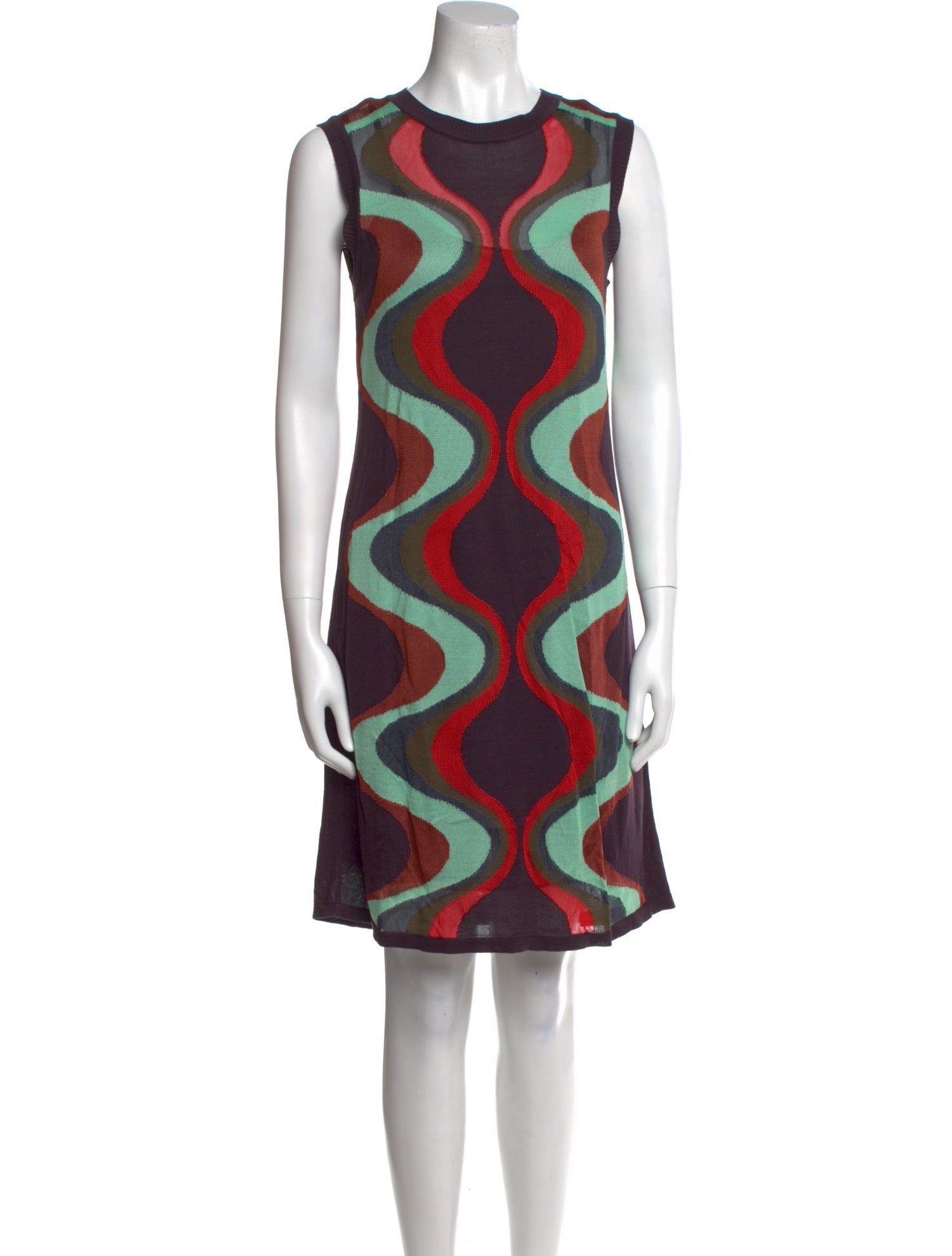 M Missoni Printed Knee-Length Dress