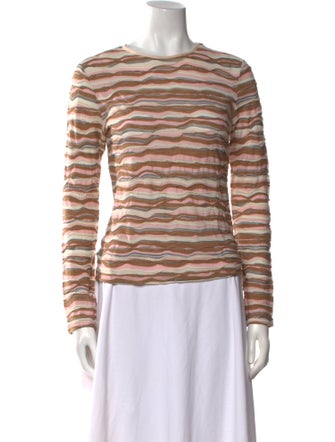 M Missoni Striped Crew Neck Top