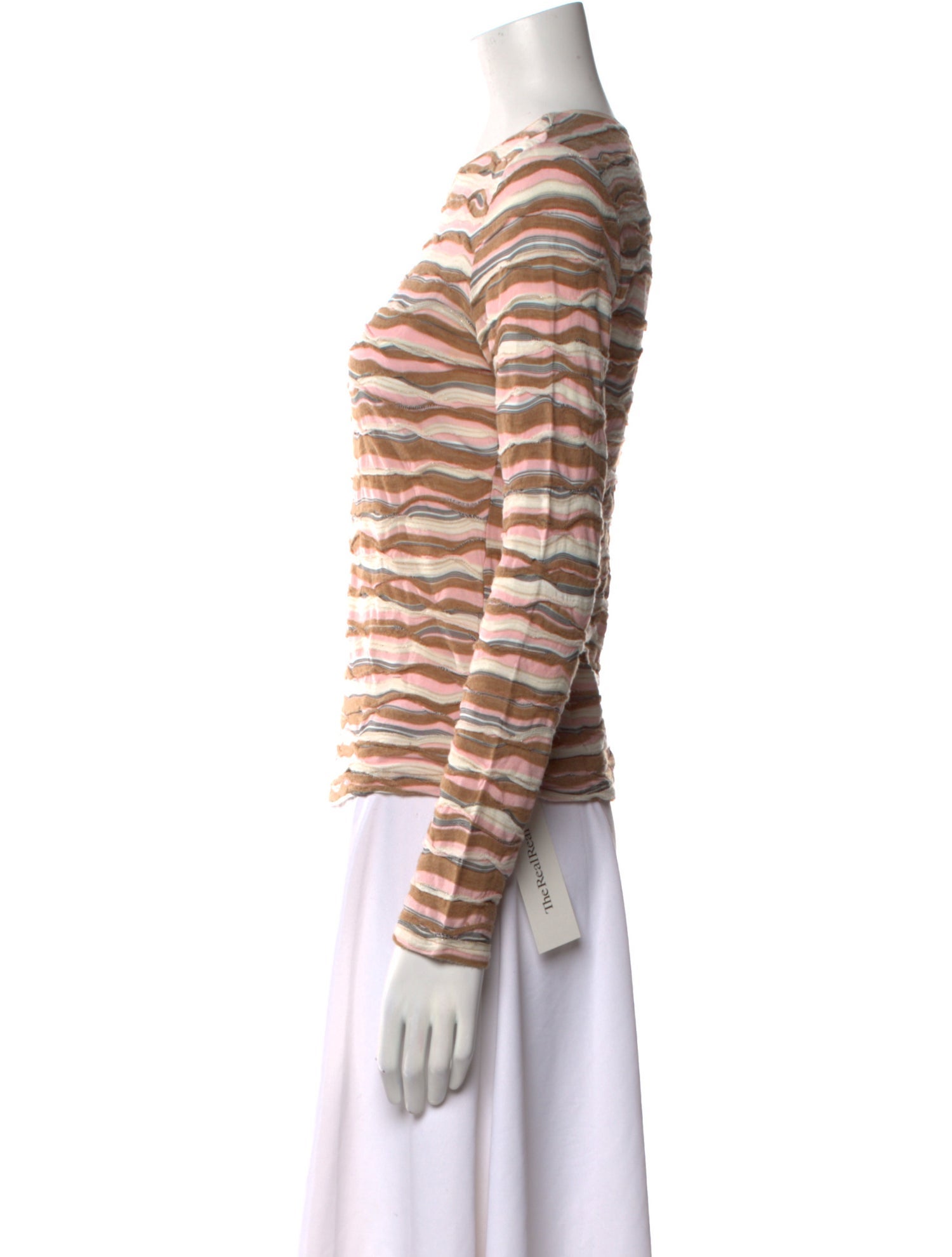 M Missoni Striped Crew Neck Top