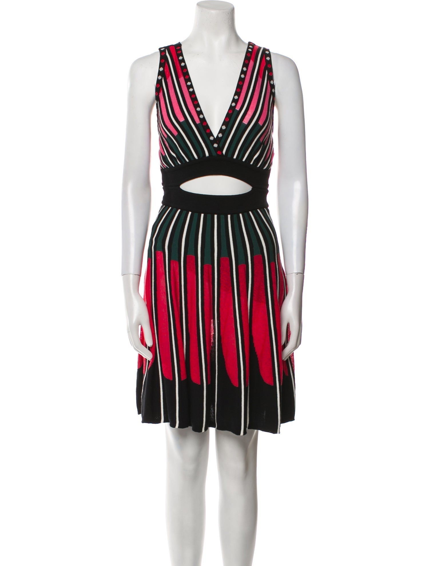 M Missoni Striped Mini Dress