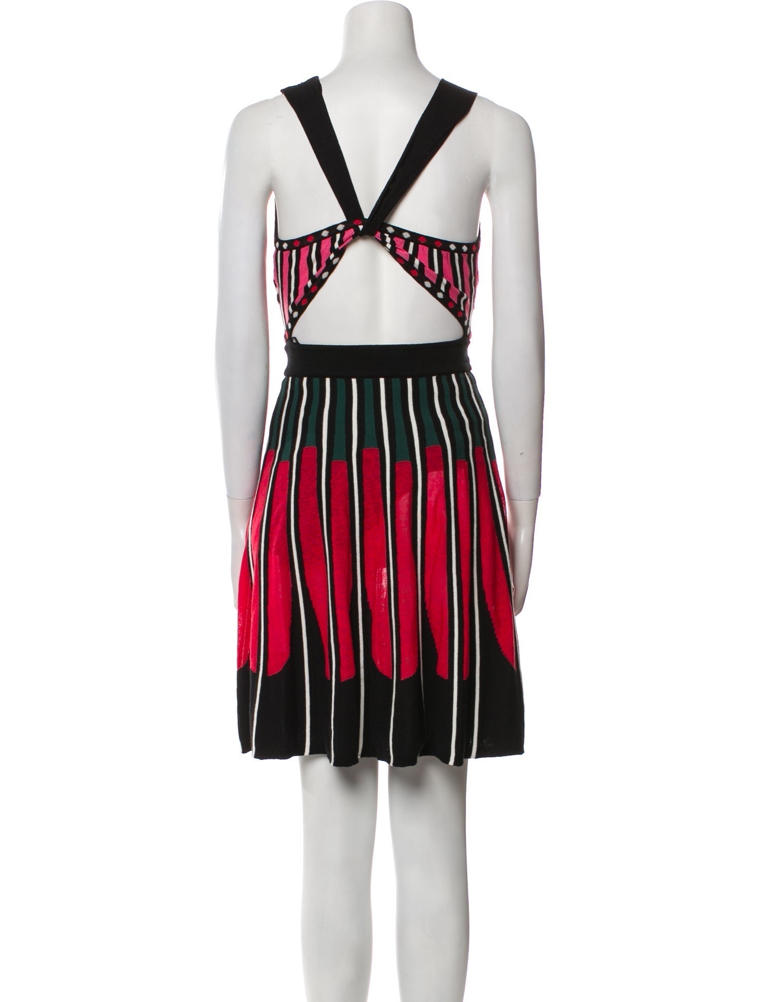 M Missoni Striped Mini Dress