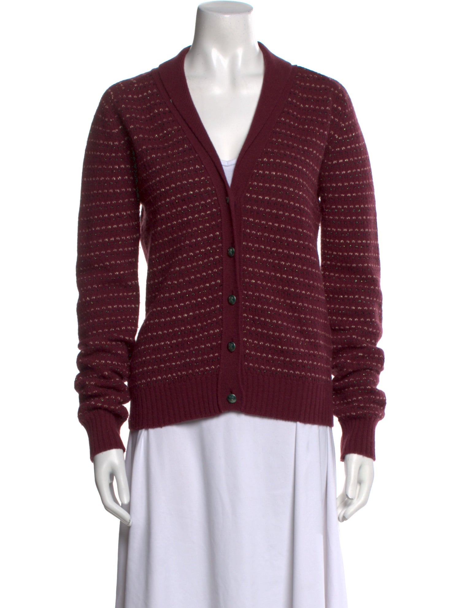 M Missoni Merino Wool V-Neck Sweater