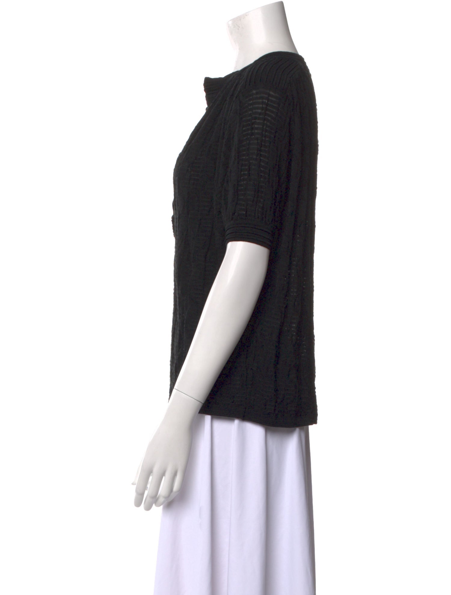 M Missoni V-Neck Short Sleeve Top