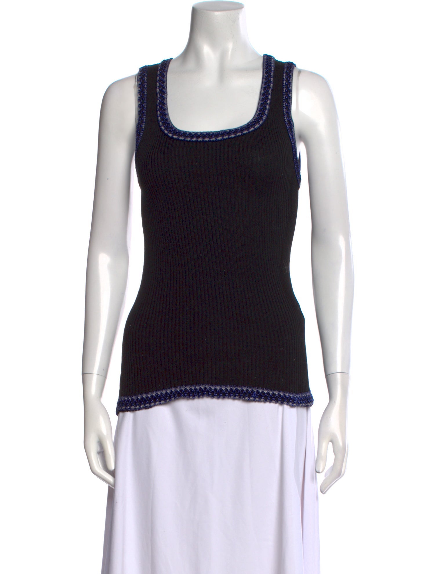 M Missoni Scoop Neck Sleeveless Top